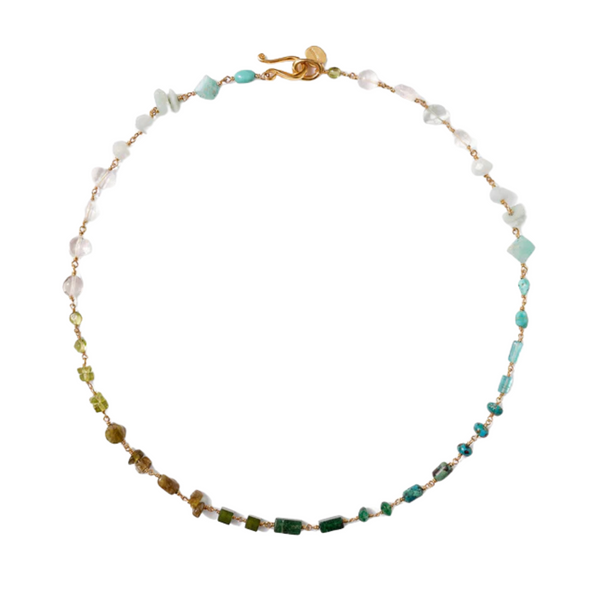 Daphne Beaded Turquoise Necklace