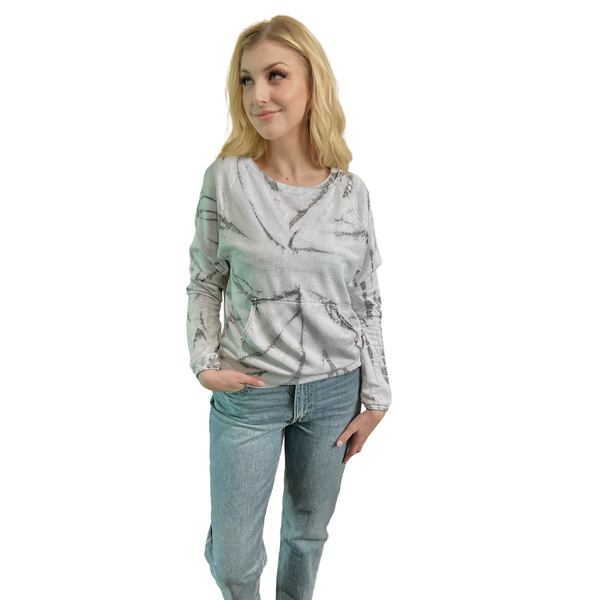 Tie Dye Raglan Pullover Sweatshirt