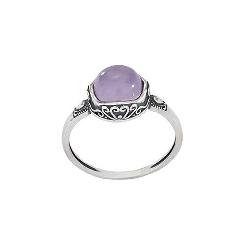 Spherical Amethyst Ring