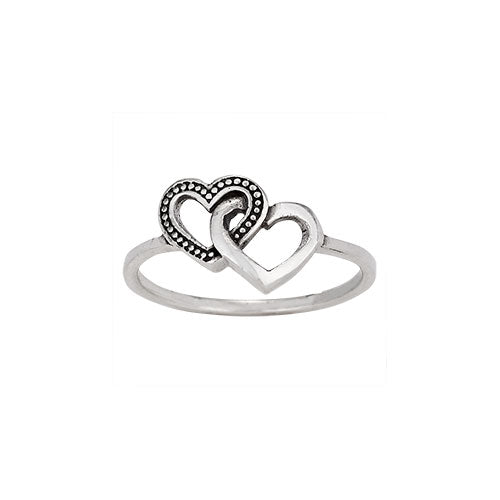 Interlocking Heart Ring