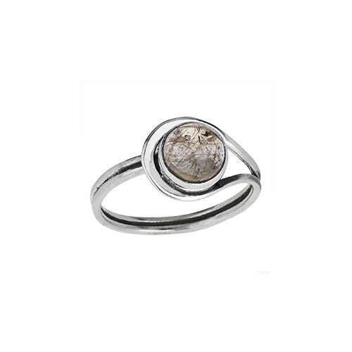 Wrapped Rutilated Quartz Ring