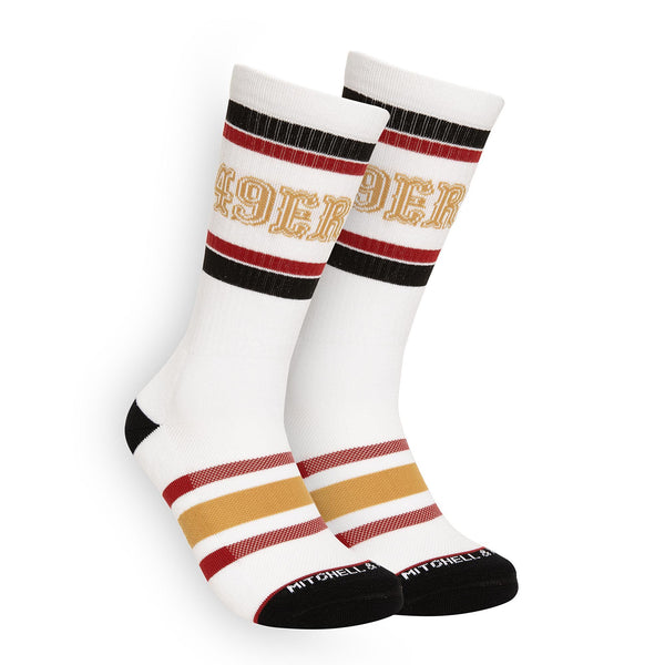 NFL Team Stripes 49ers Crew Socks