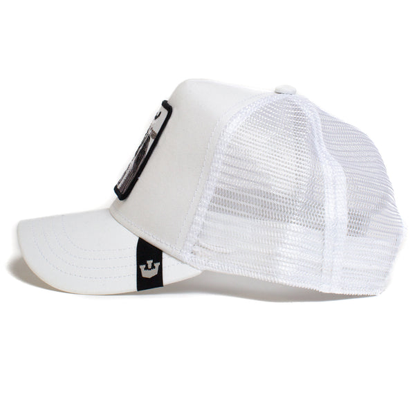 The White Tiger Trucker Hat White