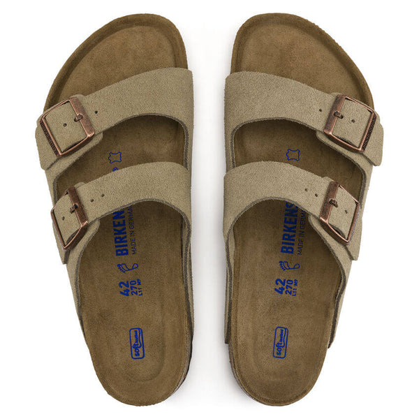 Arizona Taupe Suede SoftFootbed