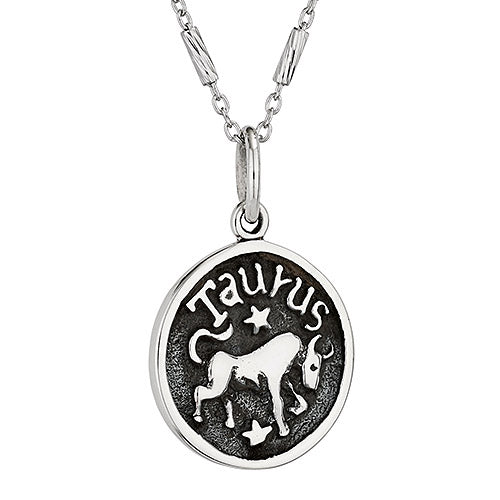 Silver Zodiac Coin Necklace