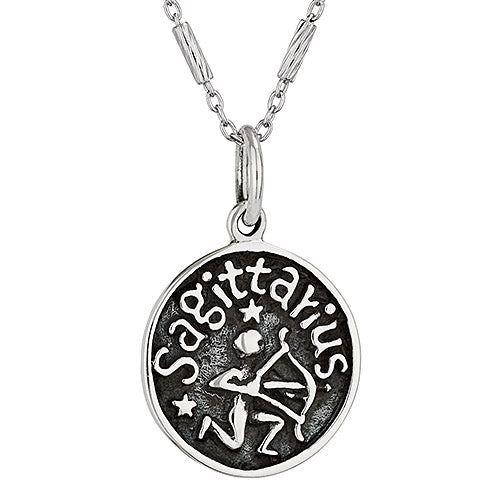 Silver Zodiac Coin Necklace