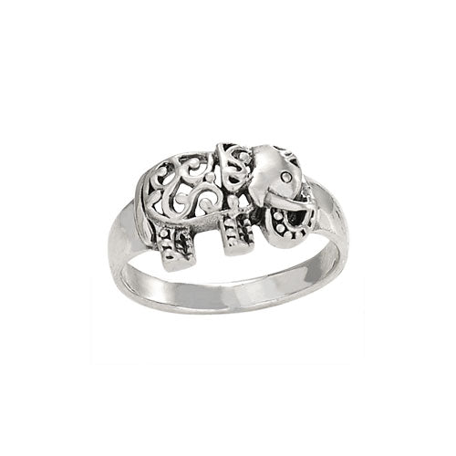 Elephant Scrollwork Ring