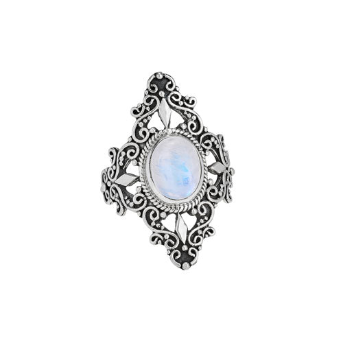 Decorative Moonstone Ring