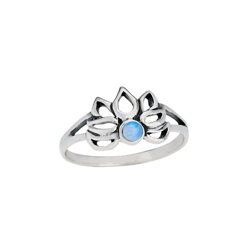 Opal Lotus Ring