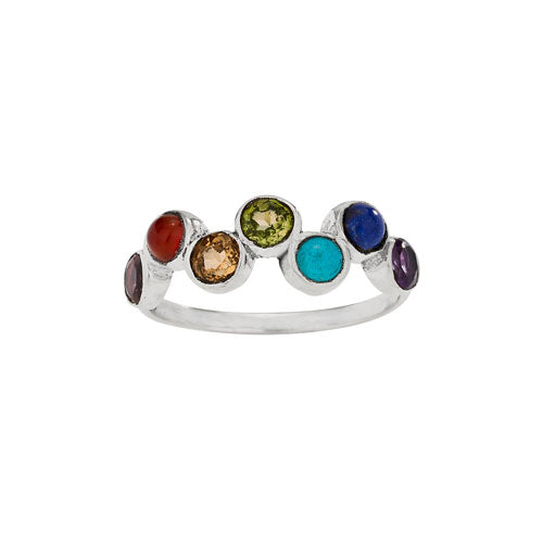 Seven Stone Chakra Ring