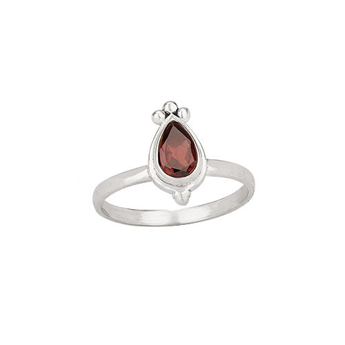 January Garnet Ring