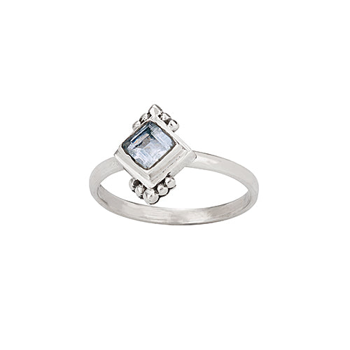 March Aquamarine Ring