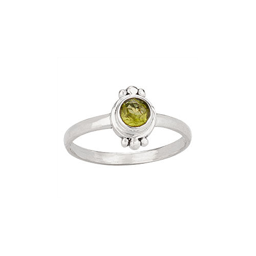 August Peridot Ring