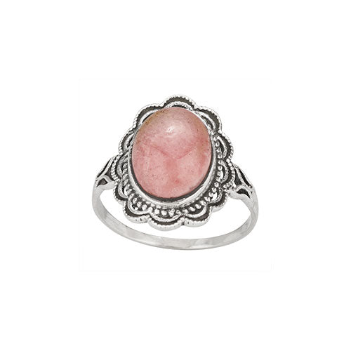 Rhodochrosite Ring