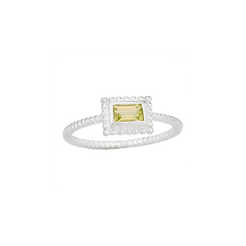 Peridot Baguette Ring