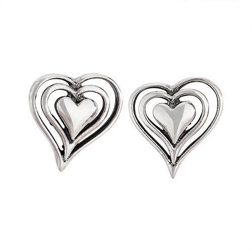 Triple Open Heart Earrings