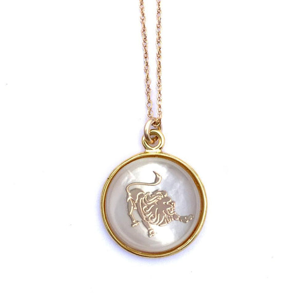 Mother of Pearl Zodiac Necklace