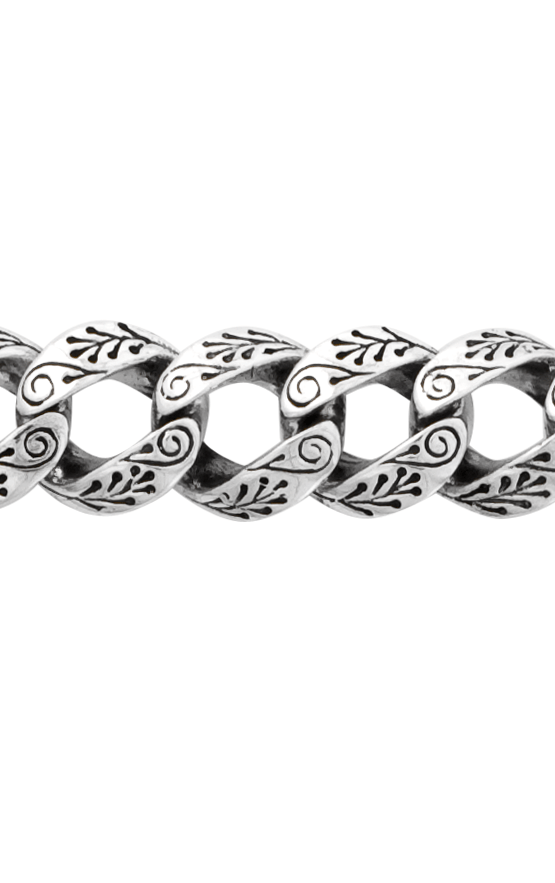 Small Carved Link Bracelet