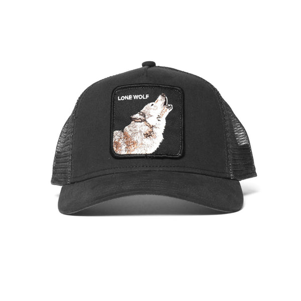 Lone Wolf Trucker Hat Black