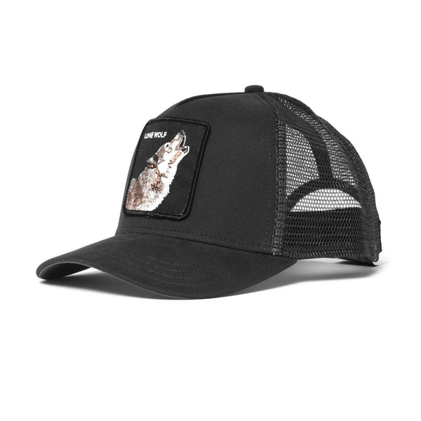 Lone Wolf Trucker Hat Black